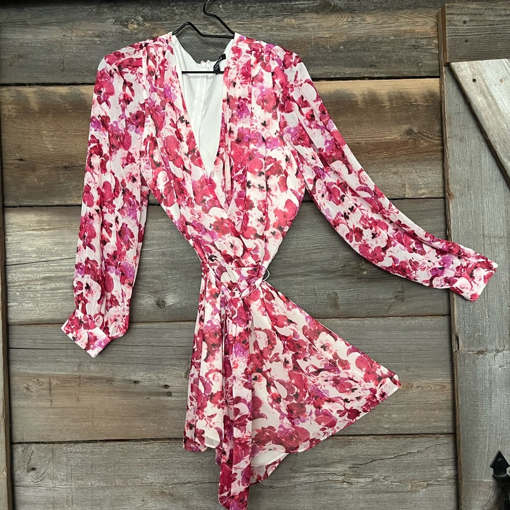Floral Pink Women's Jumpsuit